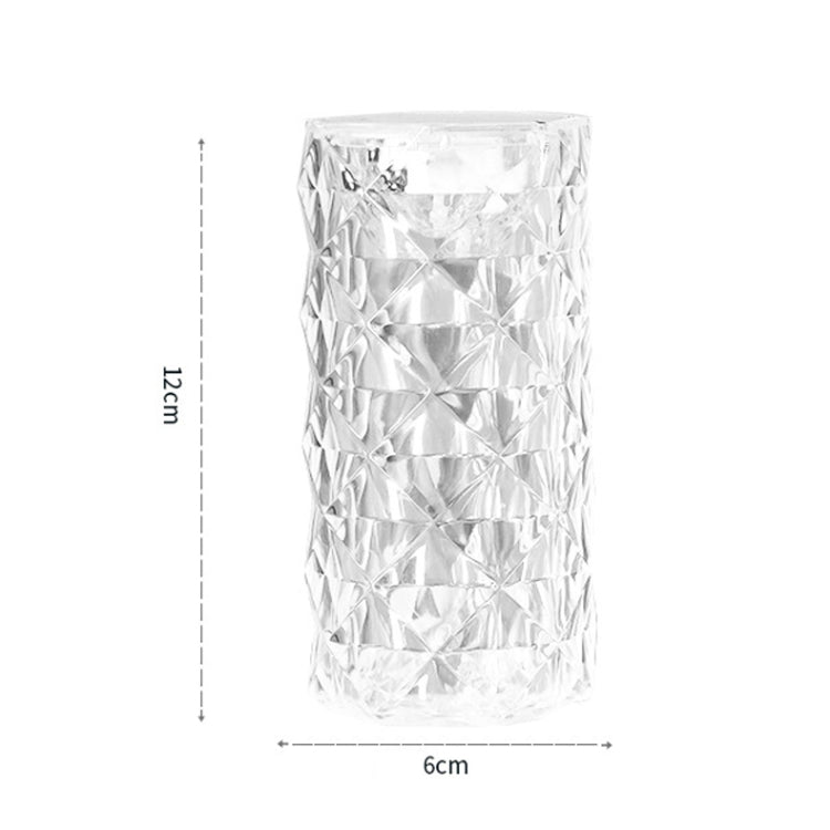 2 PCS SF-001A 1.5V Rose Ambient Light Bedside Crystal LED Desk Lamp, Color: White Light - by buy2fix | Online Shopping UK | buy2fix