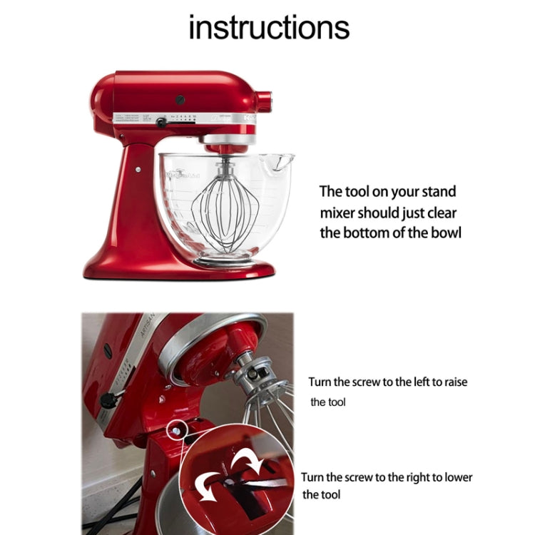 For KitchenAid Stand Mixer 6QT Dough Hook Stainless Steel Accessories - Food Disposer Parts by buy2fix | Online Shopping UK | buy2fix