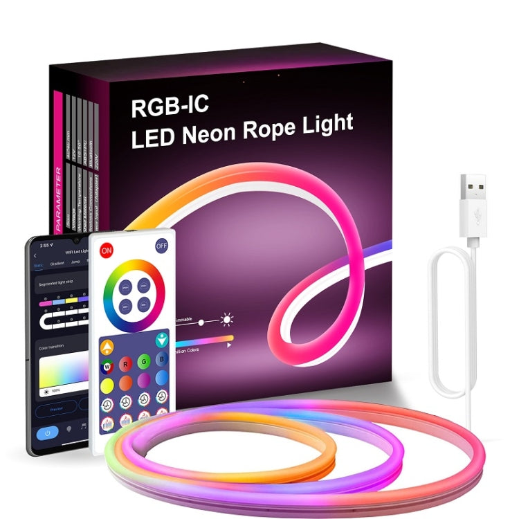 3m USB Illusion Music Neon 16 Million Color DIY Light Strip, Specification: Graffiti WiFi - Casing Waterproof Light by buy2fix | Online Shopping UK | buy2fix