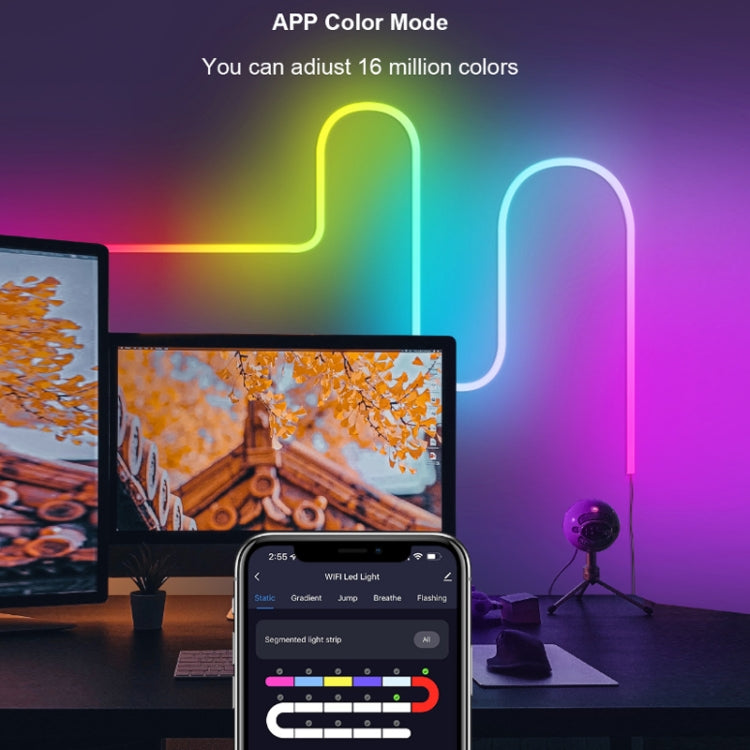 3m USB Illusion Music Neon 16 Million Color DIY Light Strip, Specification: Graffiti WiFi - Casing Waterproof Light by buy2fix | Online Shopping UK | buy2fix