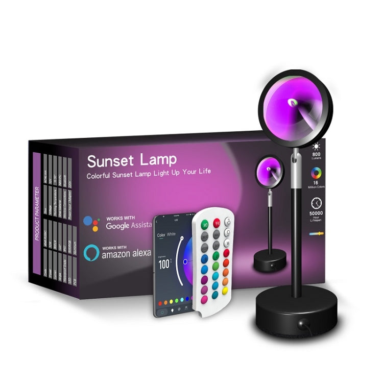 Sunset Background Remote Control RGB Floor Ambient Projection Light Bluetooth APP by buy2fix