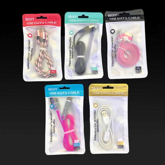 100PCS XC-0014 USB Data Cable Packaging Bags Pearl Light Ziplock Bag, Size: 10.5x15cm (Light Green) by buy2fix