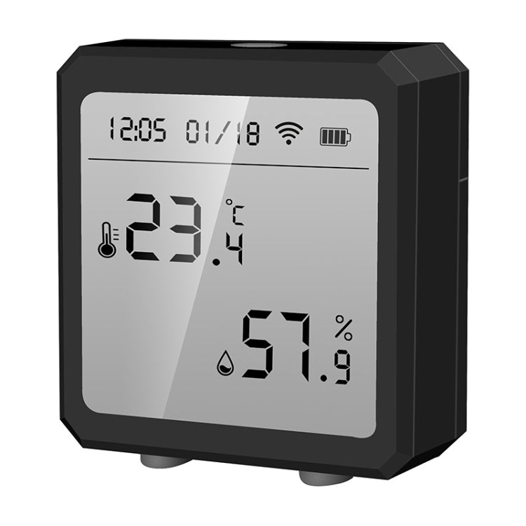 Wifi Temperature And Humidity Meter Sensor Equipment Smart Home Graffiti APP Temperature And Humidity Sensor(Black) - Smart Switch by buy2fix | Online Shopping UK | buy2fix