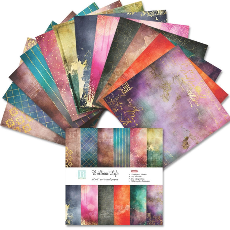 1 Sets PA2017-6 DIY Album Clipboard Handbook Card Background Paper, Size: 6 inch - Handbook Decorative Stickers by buy2fix | Online Shopping UK | buy2fix