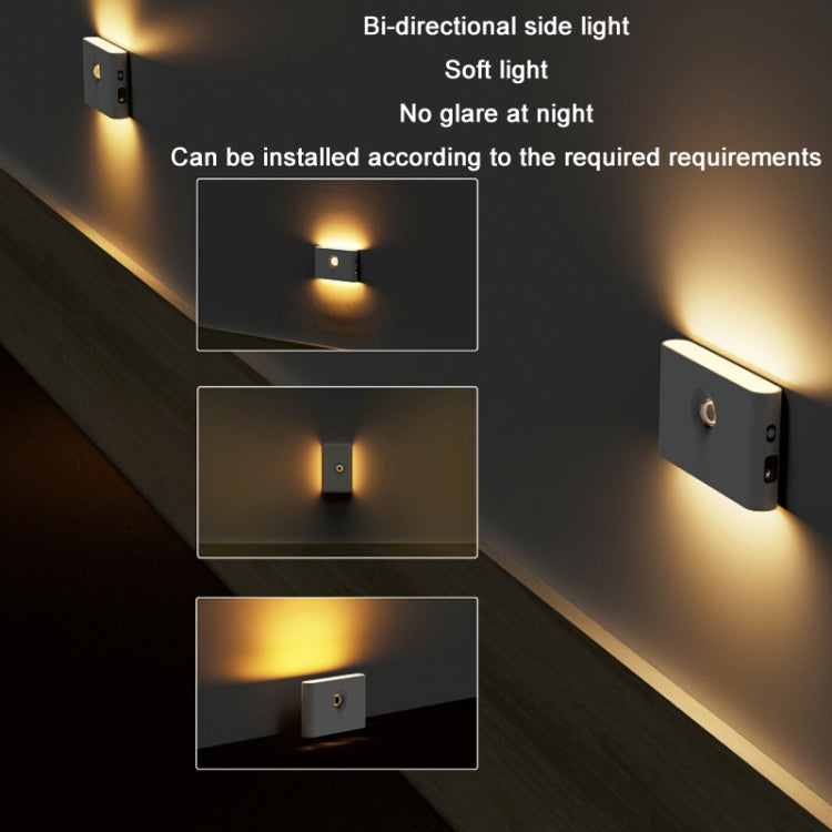 Human Infrared Smart Sensor Wireless Magnetic LED Night Light(Plane Lens) - Sensor LED Lights by buy2fix | Online Shopping UK | buy2fix