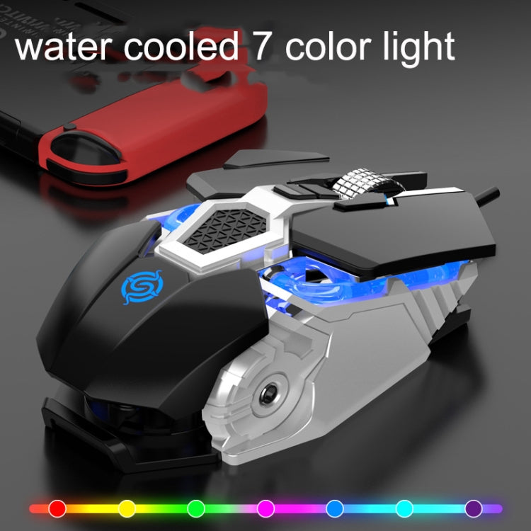 K-Snake Q18 9 Keys 6400DPI Glowing Machine Wired Gaming Mouse, Cable Length: 1.5m(White) by K-Snake