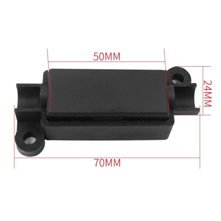 10pcs 100A Small Fork Bolt Fuse Block Car Air Conditioning All The Way Fuse Box Fuse Holder(Black) - Fuse by buy2fix | Online Shopping UK | buy2fix