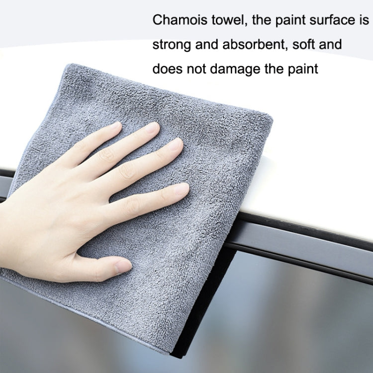 SUITU ST-9000 2pcs Double Suede Car Cleaning Towel Dry Washing Cloth, Size: 35x75cm by SUITU