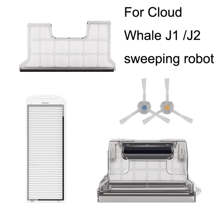 For Cloud Whale J1/J2 3pairs White Side Brush Sweeper Accessories by buy2fix