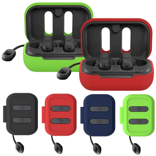 For Skull Candy Dime G52 Bluetooth Earphones Anti-drop Silicone Protective Case(Red) by buy2fix