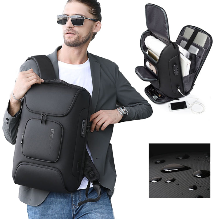 BANGE BG-7216plus Antitheft Waterproof Travel Men Backpack 15.6 Inch Laptop Bag(Black) - Backpack by BANGE | Online Shopping UK | buy2fix