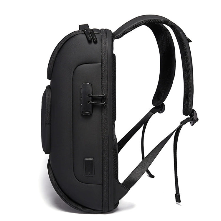 BANGE BG-7216plus Antitheft Waterproof Travel Men Backpack 15.6 Inch Laptop Bag(Black) - Backpack by BANGE | Online Shopping UK | buy2fix