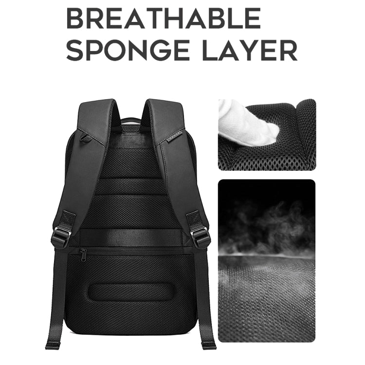 BANGE BG-7216plus Antitheft Waterproof Travel Men Backpack 15.6 Inch Laptop Bag(Black) - Backpack by BANGE | Online Shopping UK | buy2fix