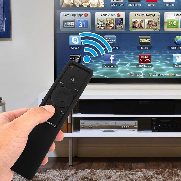 For Samsung BN59 Series Smart TV Remote Control Non-Slip Silicone Protective Case(Black) - Remote Control Covers by buy2fix | Online Shopping UK | buy2fix