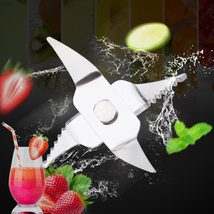 50 PCS CA-5408 Portable Fruit Juicer 4 Leaf Vertical Teeth Blade Stainless Steel Mixing Blade by buy2fix