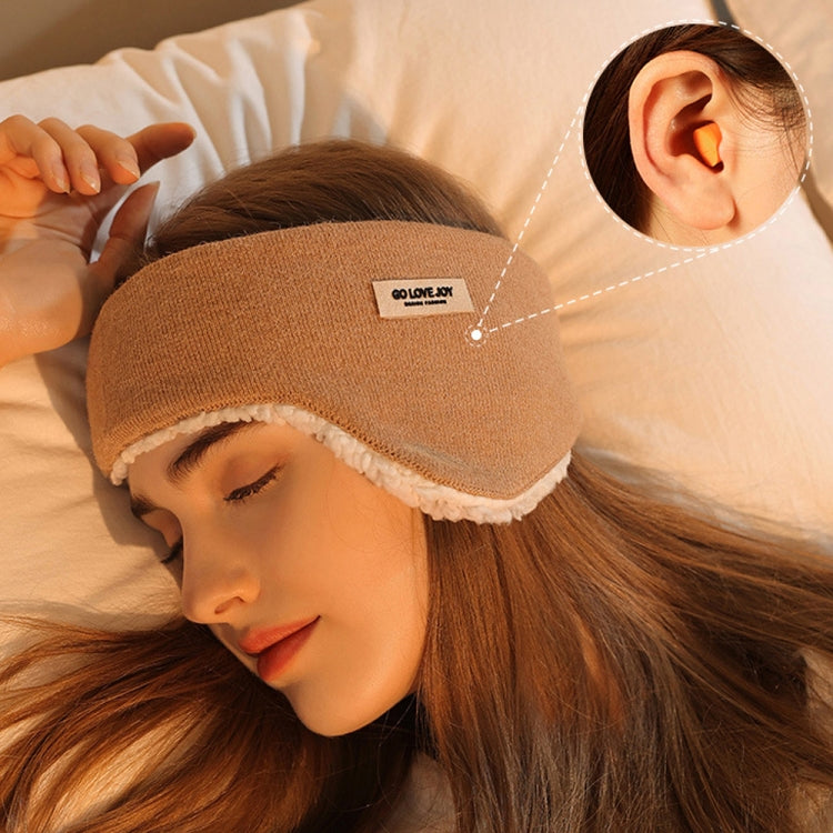 Golovejoy Winter Warm Soundproof Earmuffs + Earplugs Set Sleep Eye Mask(Gray) - Eye Masks by buy2fix | Online Shopping UK | buy2fix