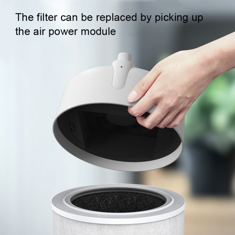 NBO-KJ290 Ultraviolet Air Purifier Desktop HEPA Air Disinfection Machine, US Plug(White) by buy2fix