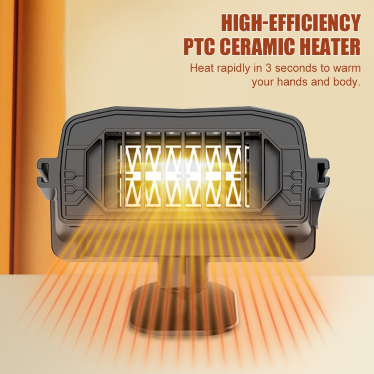 Car 12V Heater Defrost Snow Defogger, Color: Black Heater by buy2fix