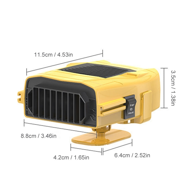 Car 12V Heater Defrost Snow Defogger, Color: Black Dual Use - Heating & Fans by buy2fix | Online Shopping UK | buy2fix