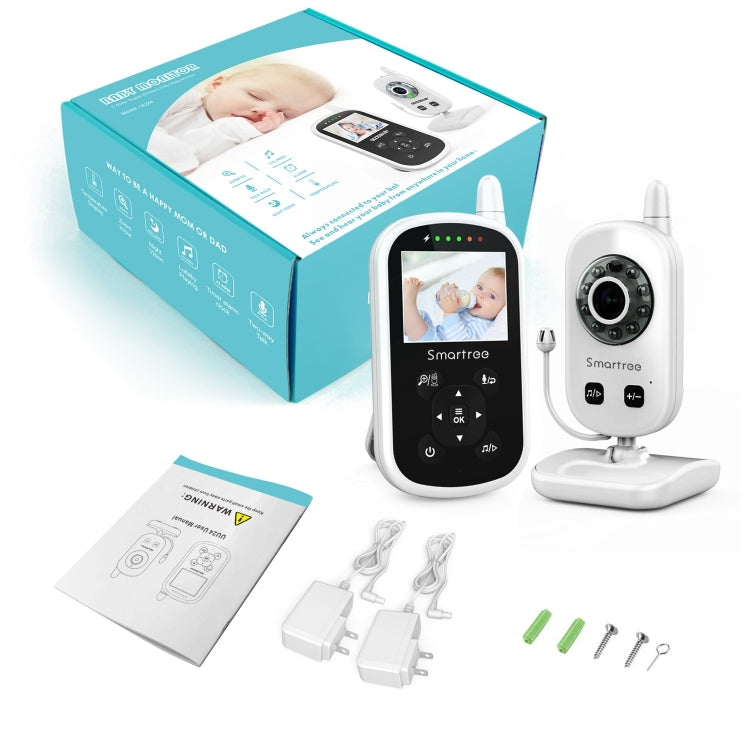 UU24 2.4 Inch Wireless Baby Monitor Camera Temperature Monitor 2 Way Audio VOX Lullaby UK Plug - Baby Monitor by buy2fix | Online Shopping UK | buy2fix