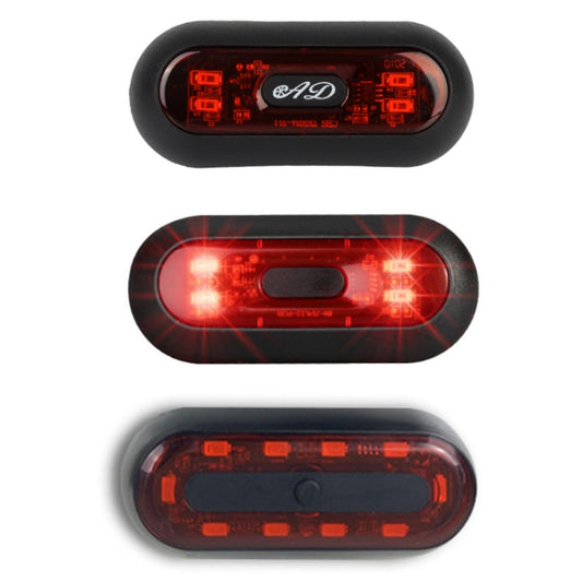Motorbike Helmet Warning Light USB Rechargeable Waterproof Tail Light, Specification: 4 Beads B Model by buy2fix
