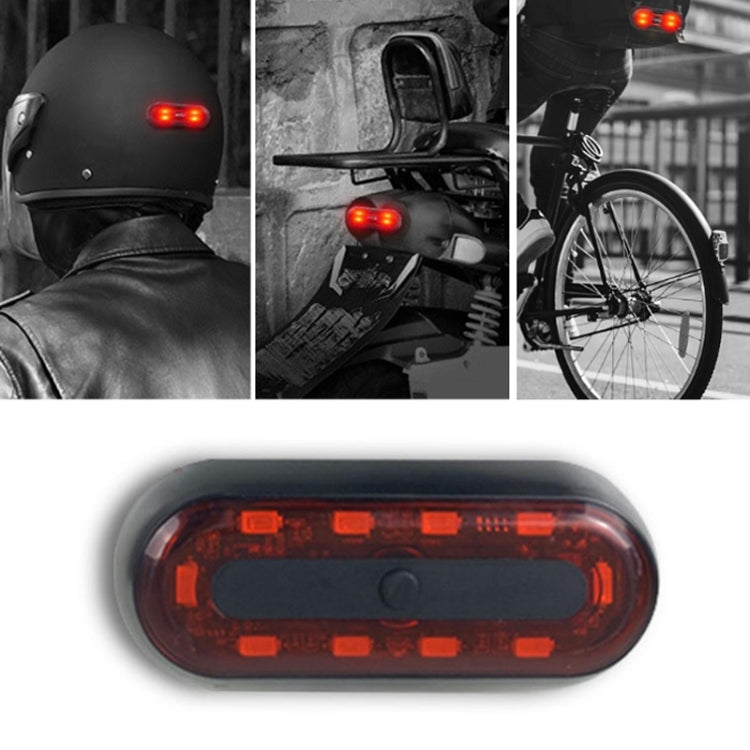 Motorbike Helmet Warning Light USB Rechargeable Waterproof Tail Light, Specification: 10 Beads - Signal Lights by buy2fix | Online Shopping UK | buy2fix