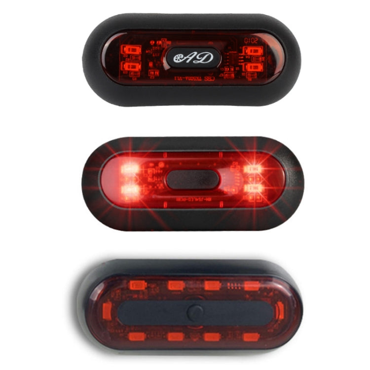 Motorbike Helmet Warning Light USB Rechargeable Waterproof Tail Light, Specification: 10 Beads - Signal Lights by buy2fix | Online Shopping UK | buy2fix