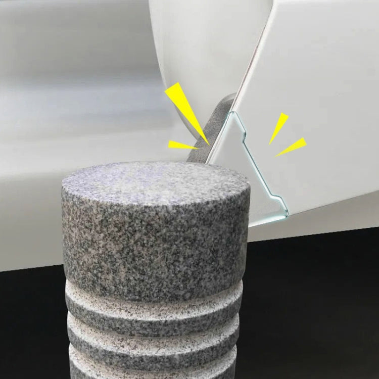 1pair/2pcs Car Door Corner Bumper Stickers Scuff Protection Stickers(Transparent) by buy2fix