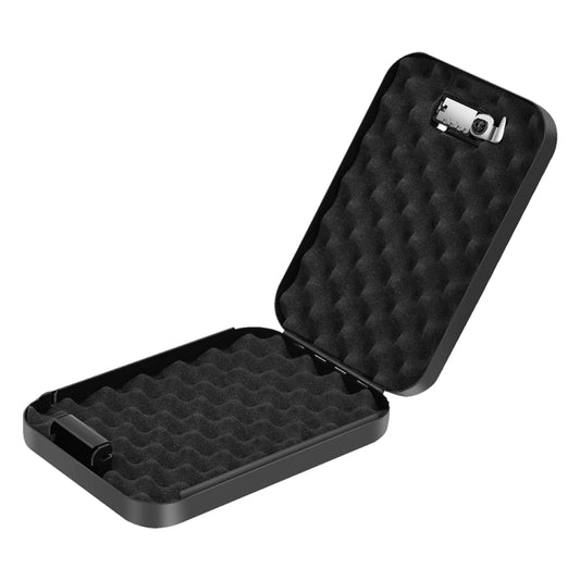 Fingerprint / Password Metal Anti-theft Car Safety Box Valuables Storage Safety Box, Model: OS100SE (Black) - Safety Box by buy2fix | Online Shopping UK | buy2fix