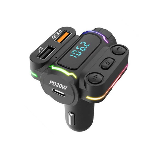 P7 PD20W QC3.0 Dual Fast Charging Car MP3 Player FM Transmitter(Color Box) - Bluetooth Car Kits by buy2fix | Online Shopping UK | buy2fix