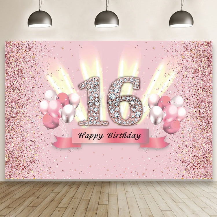 1.5x1m Cartoon Digital Birthday Balloon Party Scene Photographic Backdrop(MDT10409) - Birthday Party by buy2fix | Online Shopping UK | buy2fix