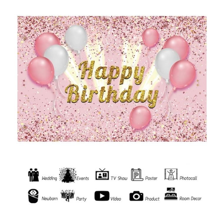 1.5x1m Cartoon Digital Birthday Balloon Party Scene Photographic Backdrop(Mdt11148) - Birthday Party by buy2fix | Online Shopping UK | buy2fix
