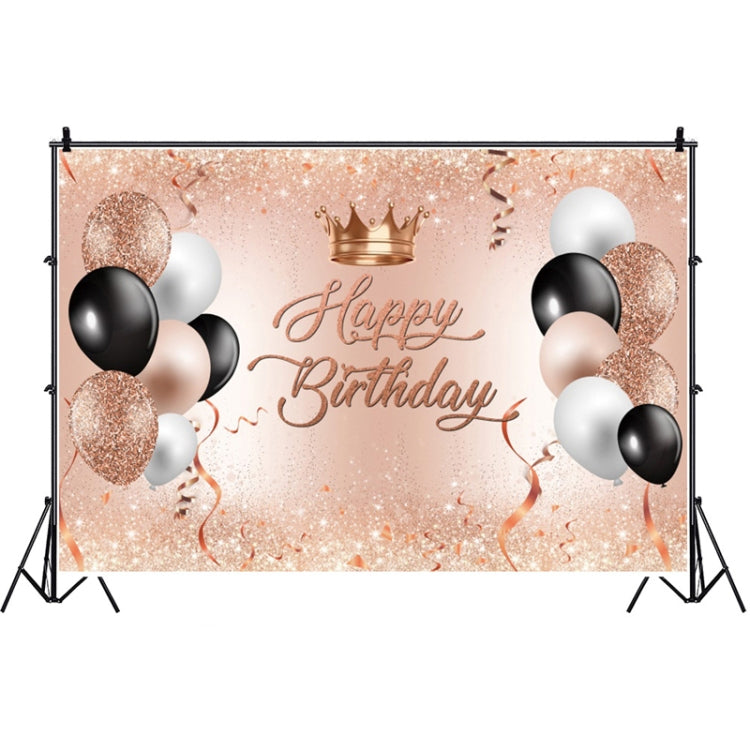 MDN12137 1.5m x 1m Rose Golden Balloon Birthday Party Background Cloth Photography Photo Pictorial Cloth - Birthday Party by buy2fix | Online Shopping UK | buy2fix