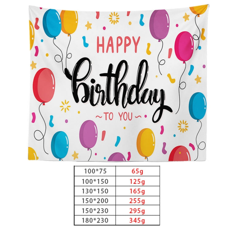Happy Birthday Photo Backdrop Party Decoration Tapestry, Size: 100x75cm(GT56-1) - Cartoon by buy2fix | Online Shopping UK | buy2fix