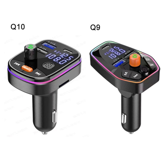 Q10 Car Bluetooth MP3 With TYPE-C Port PD Charging FM Transmitter - Bluetooth Car Kits by buy2fix | Online Shopping UK | buy2fix