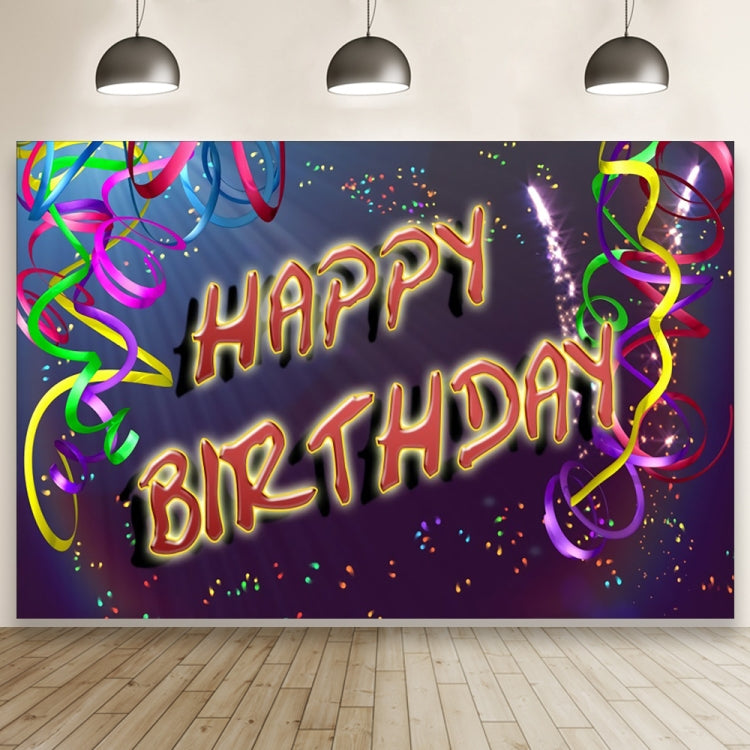 1.5m x 1m Flower Series Happy Birthday Party Photography Background Cloth(MSD00702) - Birthday Party by buy2fix | Online Shopping UK | buy2fix