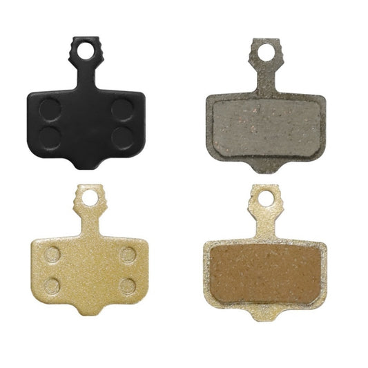 Mountain Bike Resin Semi-Metal Brake Pads(Gold) by buy2fix