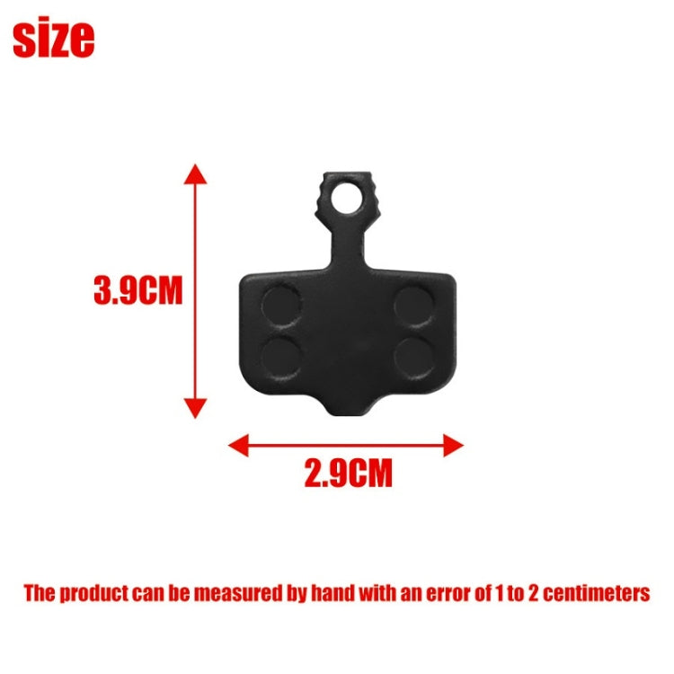Mountain Bike Resin Semi-Metal Brake Pads(Gold) - Bicycle Brake Parts by buy2fix | Online Shopping UK | buy2fix