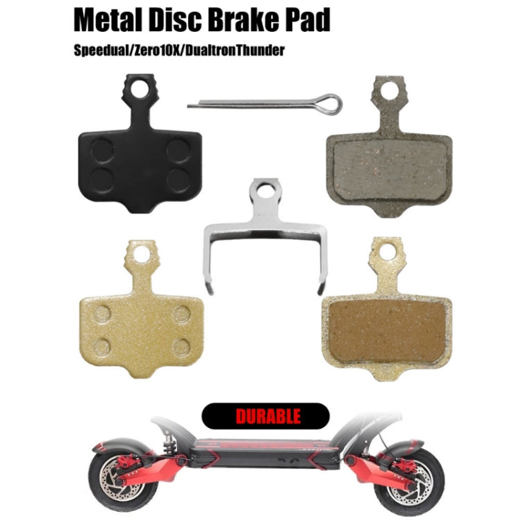 Mountain Bike Resin Semi-Metal Brake Pads(Gold) by buy2fix