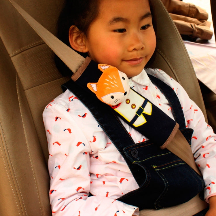 H002 Children Car Seat Belt Cartoon Cover(Fox) by buy2fix