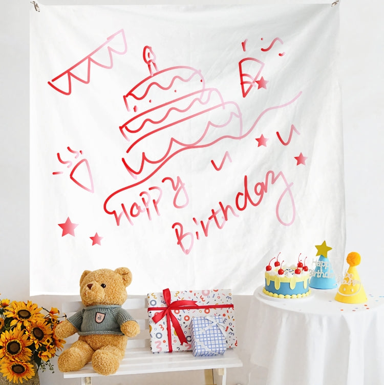 Birthday Layout Hanging Cloth Children Photo Wall Cloth, Size: 180x200cm Velvet(32) by buy2fix