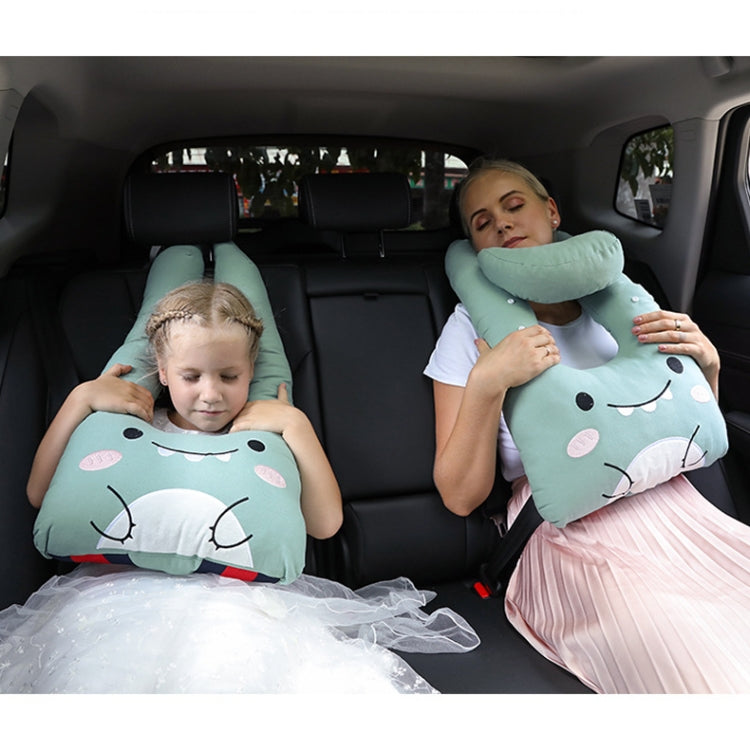 8146 Cartoon Adjustable Car Children Sleep Safety Belt U-shaped Neck Pillow(Gray Totoro) by buy2fix