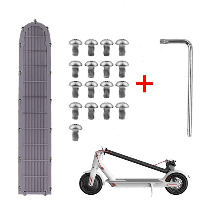17pcs/set For Xiaomi Mijia M365 Pro Battery Compartment Base Plate Plum Screw(White) - Accessories & Parts by buy2fix | Online Shopping UK | buy2fix