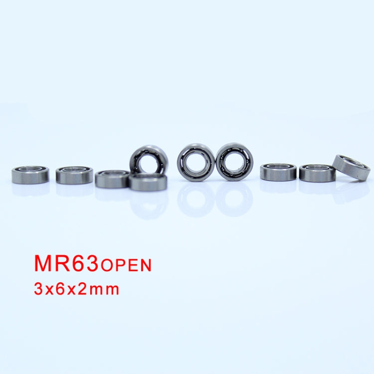 MR63 Open Bearing 3x6x2mm 20pcs Miniature Ball Bearings - Bearing by buy2fix | Online Shopping UK | buy2fix