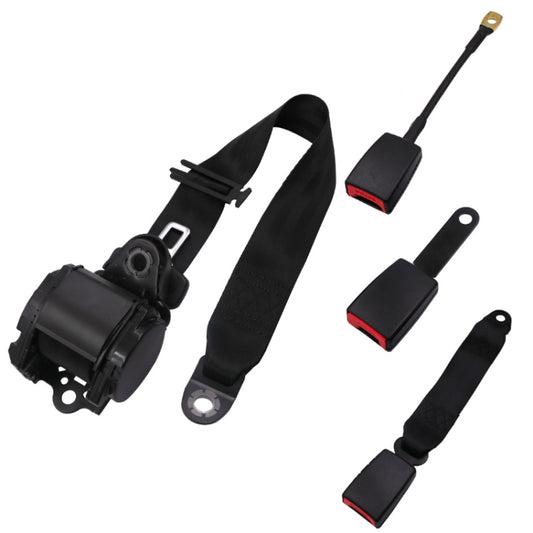 Universal 3-point Car Retrofit Seat Belt With Emergency Locking(Braided Straps) - Seat Belts & Padding by buy2fix | Online Shopping UK | buy2fix