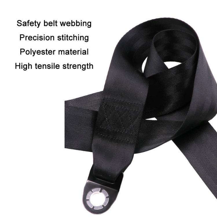 Universal 3-point Car Retrofit Seat Belt With Emergency Locking(Braided Straps) - Seat Belts & Padding by buy2fix | Online Shopping UK | buy2fix