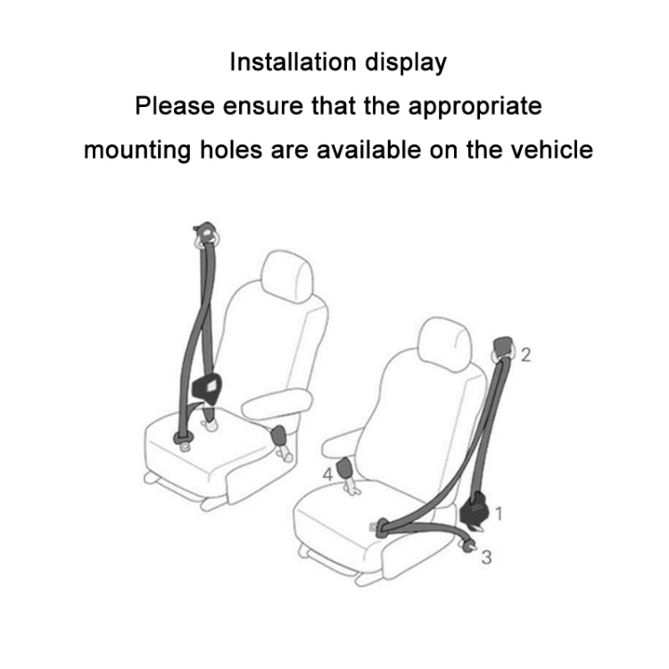Universal 3-point Car Retrofit Seat Belt With Emergency Locking(Braided Straps) - Seat Belts & Padding by buy2fix | Online Shopping UK | buy2fix