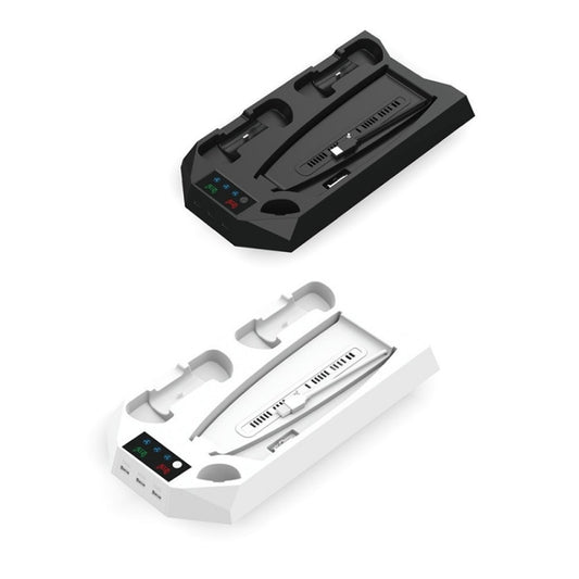 For PS5 DE/UHD 2 In 1 Handheld Console Cooling Stand Fan Base(Black) by buy2fix