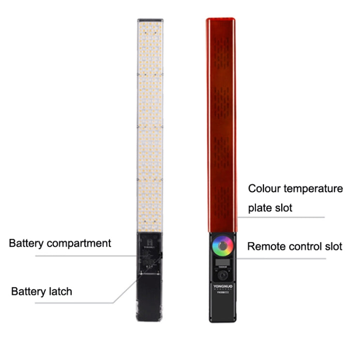 YONGNUO YN360III RGB Colorful Stick Light Hand Holds LED Photography Fili Lights, Spec: Standard+Power Cord - by YONGNUO | Online Shopping UK | buy2fix