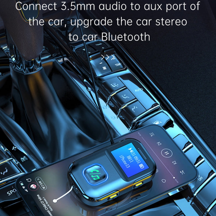 BR11 With Screen Bluetooth Audio Receiver MP3 Player - Bluetooth Adapters by buy2fix | Online Shopping UK | buy2fix